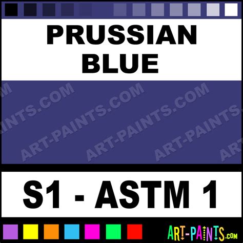 Prussian Blue Artists Oil Paints - S1 - ASTM 1 - Prussian Blue Paint ...