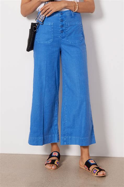 Jodie Crop Wide Leg Pant | Cropped wide leg pants, Denim fashion, Blue ...