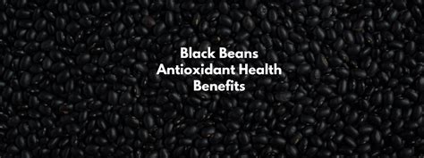 Black Beans Antioxidant Health Benefits - PotsandPans India