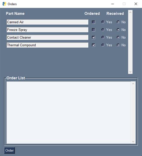 Simple GUI Desk App Inventory Management System | Freelancer