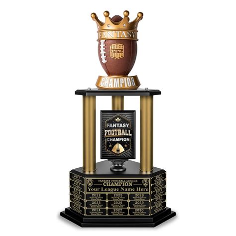 Crystal Perpetual Fantasy Football Trophy at Michael Tirado blog
