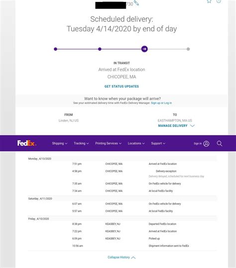 NO delivery attempted, delivery exception status given. : r/FedEx