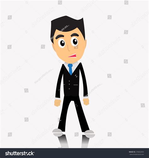 Cartoon Business Man Standing 的图像结果