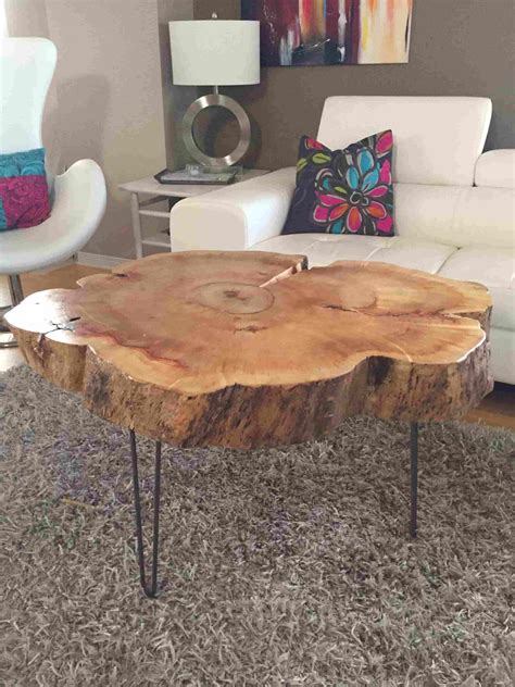 Modern Tree Stump Side Table Design Ideas - Live Enhanced