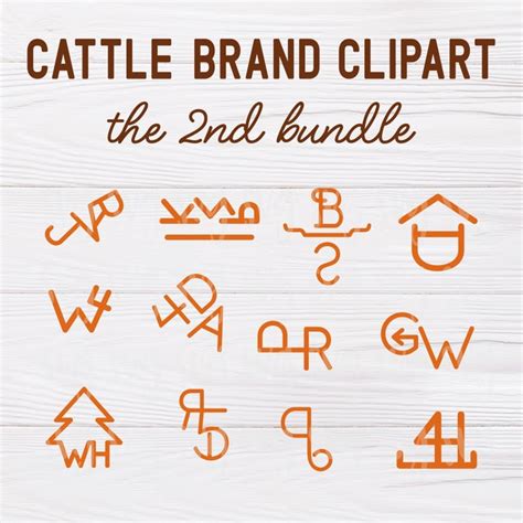 Cattle Brand Font - Etsy
