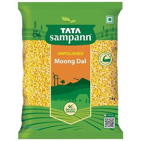 Tata Sampann Moong Dal/Hesaru Bele, 1 kg Pouch (Free Tata Sampann Turm ...