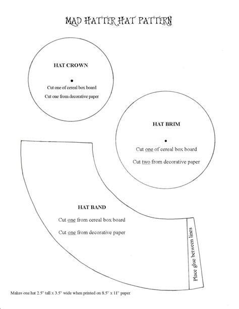 Mad Hatter Hat Template | dev.onallcylinders.com