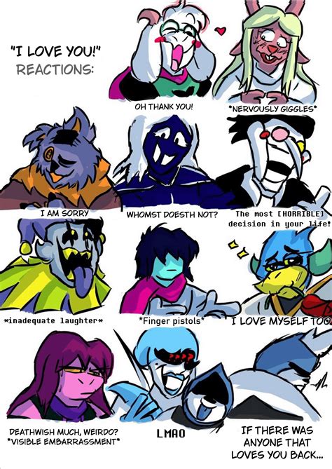 Reactions to love : r/Deltarune