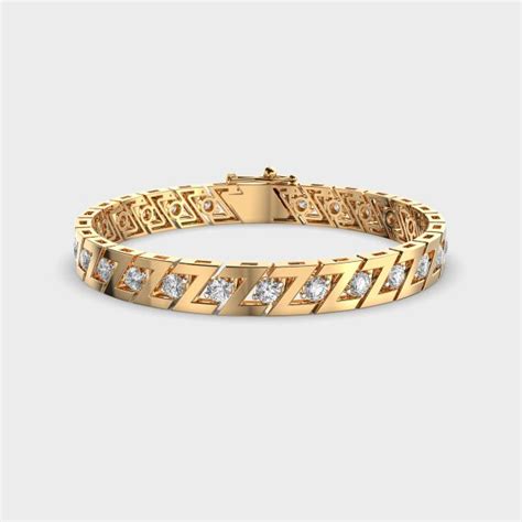 Buy Chunky Round Diamond Bracelet For Men At Jewelbox