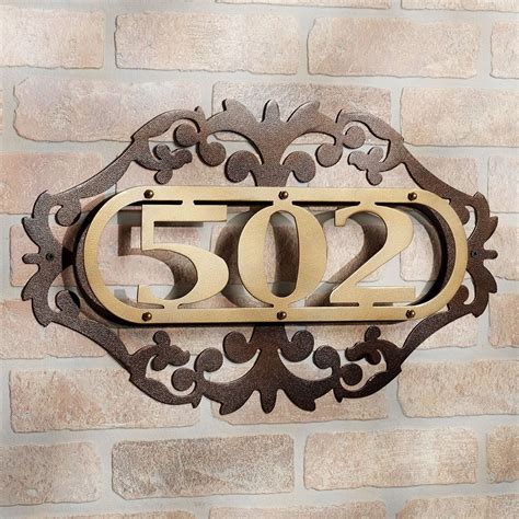 Metal House Address Numbers at Ricardo Lafayette blog