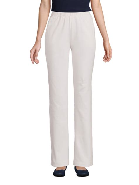 Lands' End Women's Sport Knit High Rise Elastic Waist Pants - Walmart.com