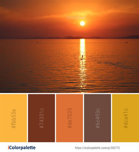 75 Sunset Color Schemes | Curated collection of Color Palettes