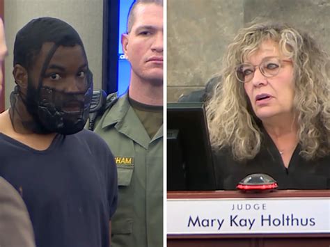 A man who attacked Judge Mary Kay Holthus wore a Hannibal Lecter-style ...