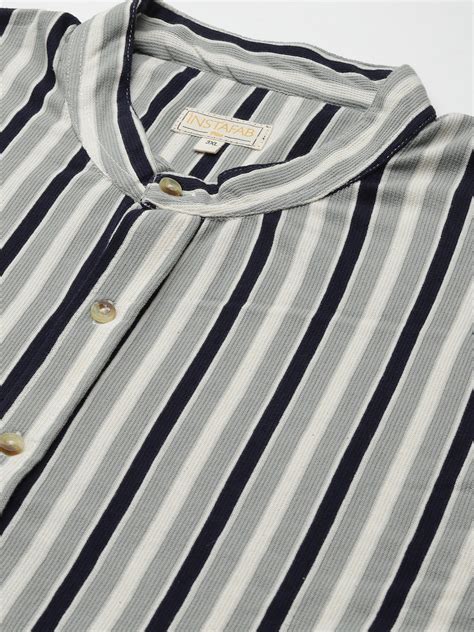 Plus Size MEN STRIPED STYLISH CASUAL SHIRT (3XL - 6XL) | Instafab Plus