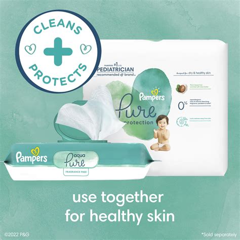 Snapklik.com : Pampers Aqua Pure Sensitive Baby Wipes, 99% Water ...