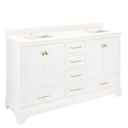 Signature Hardware 480782 Quen 72" Freestanding Double Basin Vanity Set ...