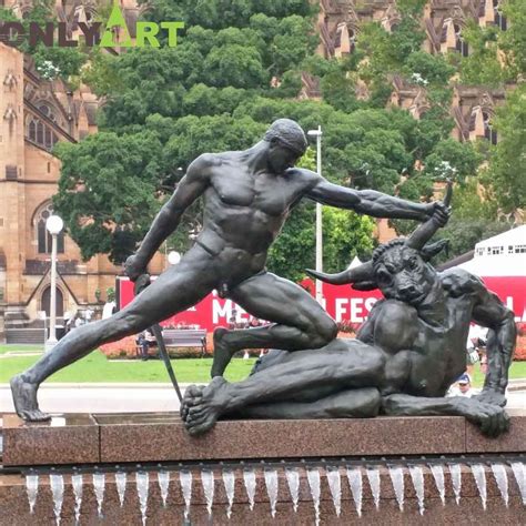 Theseus And The Minotaur Statue