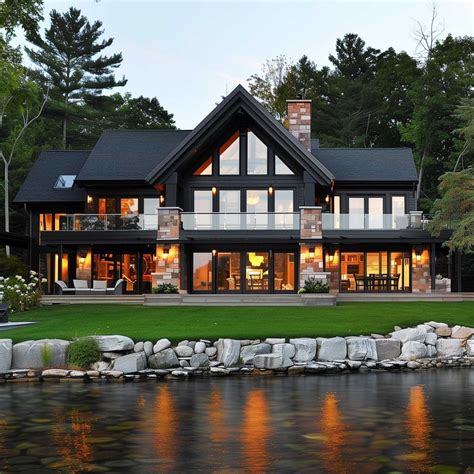 lake_houses_exterior (7) | Lake houses exterior, Modern lake house ...