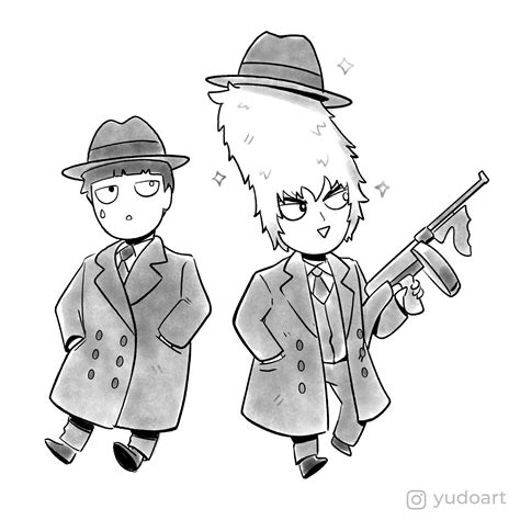 [OC] I drew Mob and Teru from Mob Psycho! : r/anime