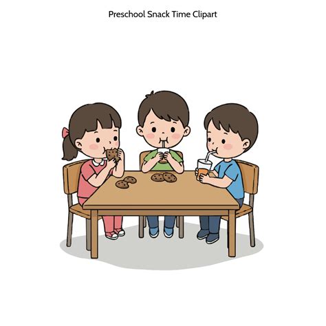 Preschool Snack Time Clip Art