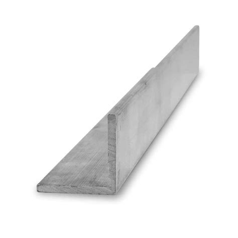 6063 Aluminum Angle, Unpolished (Mill) Finish, Extruded, T52 Temper ...