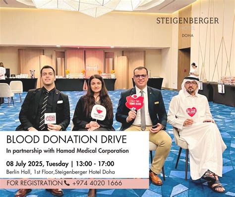 Blood Donation Drive - Give Blood. Save Lives., Steigenberger Hotel ...