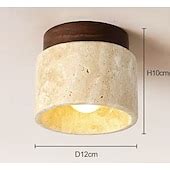 LED Ceiling Lights Warm White 1-Light Japanese Wabi Sabi Hotel Lobby ...