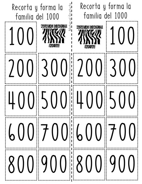 Cuadernillo de Numeros de 100 en 100 Hasta El 1000 Segundo PDF | PDF ...