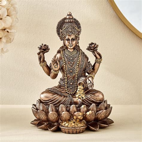 Resin Laxmi Idol for Home Temple & Daily Pooja – Goddess Lakshmi Statu ...