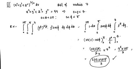 Evaluate the following integral in spherical coordinates ...