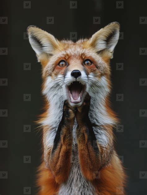 Very surprised fox with open mouth stock photo (299963) - YouWorkForThem