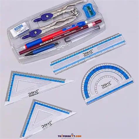 Doms Geoflip Mathematical Instrument Box – Complete Geometry Set (Pack ...