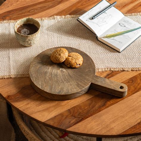 Ellipse Wooden Butcher Board | Natural Wood Cutting & Chopping Board ...