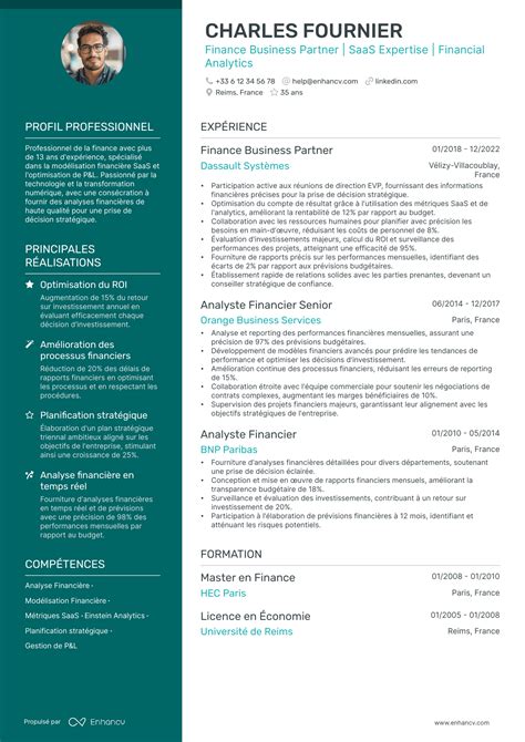 15 Exemples de CV de Finance qui Ont Obtenu un Emploi en 2024