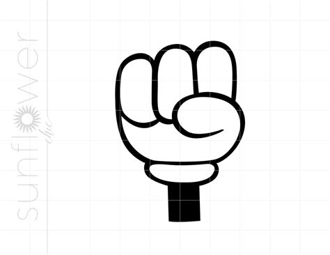 Buy Mickey Fist Svg Mickey Hand Svg Cartoon Hand Svg Mickey Cut Files ...
