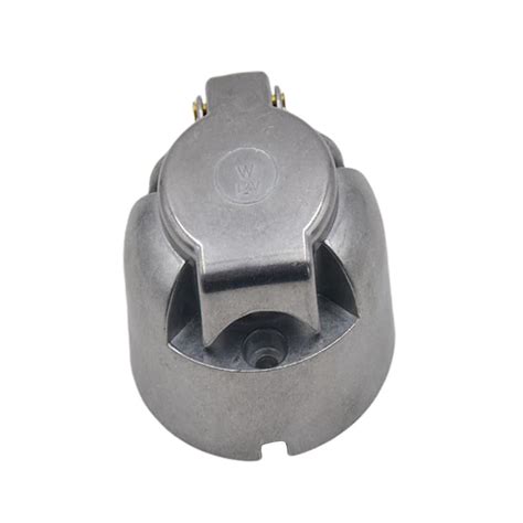 12V 7 Pin Round Trailer Towing Car Plug Socket Wiring Connector Adapte ...