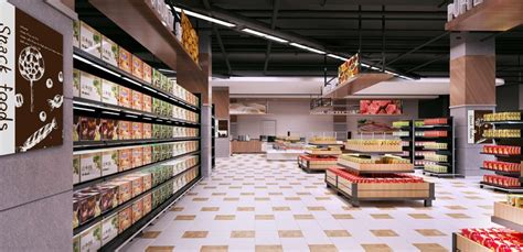 超市装修设计效果图，浙江嘉兴好一家超市装修设计效果图-城市综合体商机网