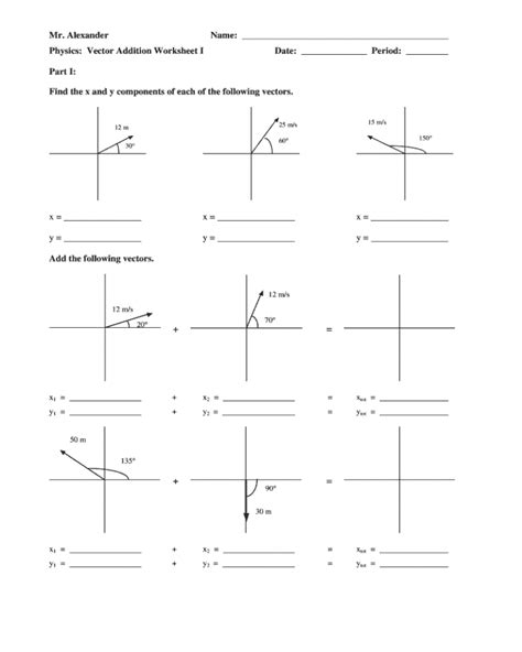 Applied Math 1 Vector Worksheet 的图像结果