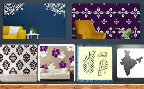 Kainchi Baba India Kamal Design Art and Craft Stencils Small Size 6x6 ...