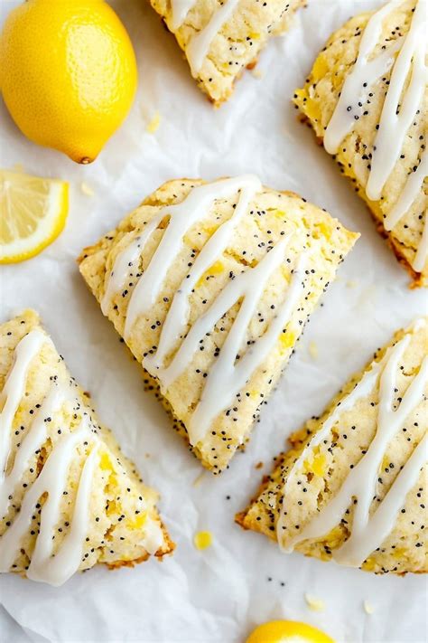 Lemon Poppyseed Scones - Insanely Good