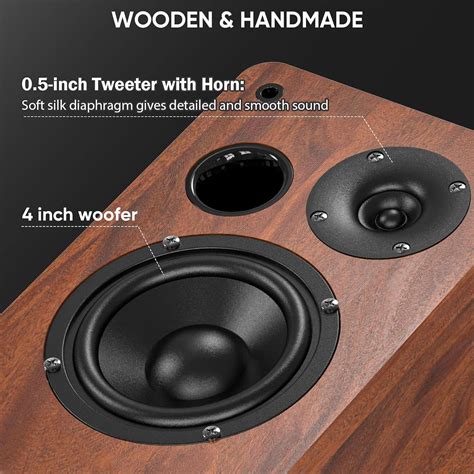 Saiyin Bluetooth Bookshelf Speakers, 40W X 2 Powered India | Ubuy