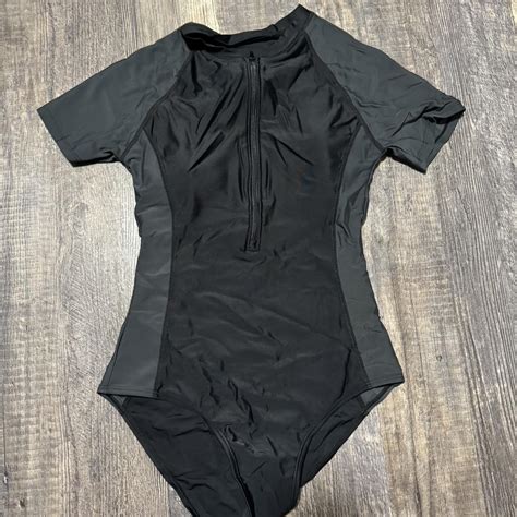 ONE PIECE SWIMSUIT WITH SLEEVES #bikinis #summer... - Depop