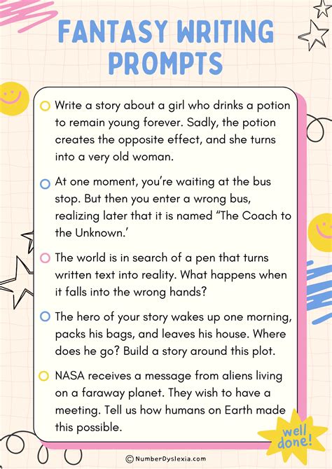 50 Fantasy Writing Prompts For Beginners - Number Dyslexia