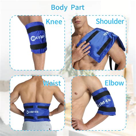 Ice Packs for Knees Extra Large - Hot Cold Gel Pack Knee for Knee ...