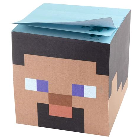 Minecraft Steve Sticky Note Cube, 800 Sheets - 3x3 Easy to Post Self ...