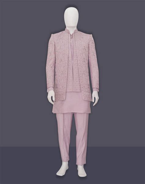 Onion Emrboidery work Indo Western in an Open Jacket Style – South ...