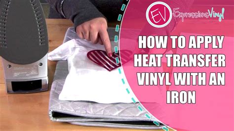 Heat Transfer Vinyl with an Iron - YouTube