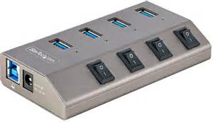 Startech.com 4-Port Self-Powered USB-C Hub met Individuele On/Off ...