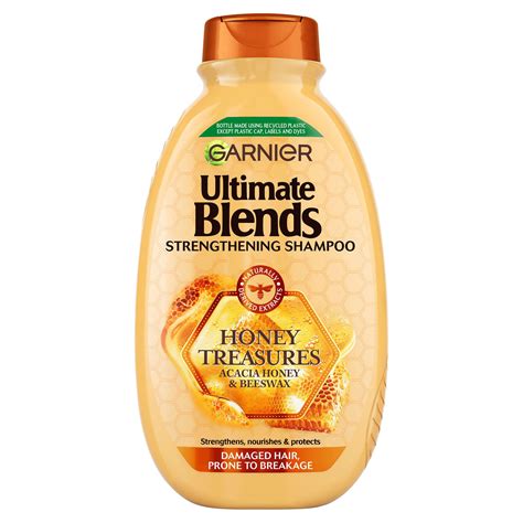Garnier Ultimate Blends Honey Treasures Strengthening Vegan Shampoo for ...