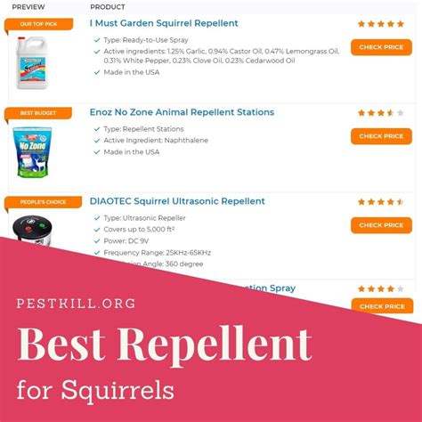 Best Squirrel Repellent - Your Top 7 Options [*2025 UPDATED*]
